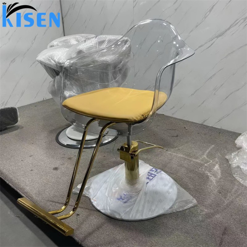 Kisen Cheap Price Salon Hair Chair Classic Leather Fashionable Customized Style Beauty Modern Barber Chairs