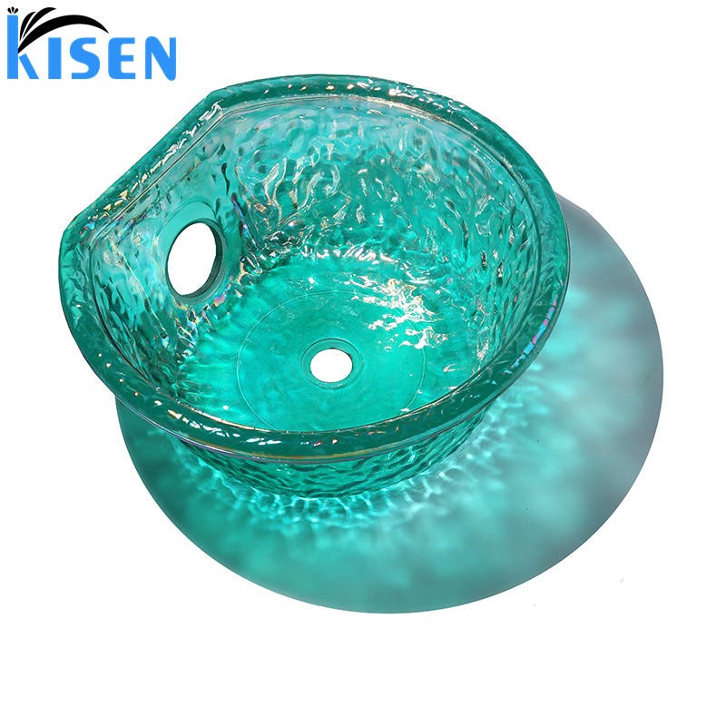 Kisen Beauty Salon Spa Furniture Foot Spa Massage Chair Pedicure Sink Glass Bowls Ready to Ship