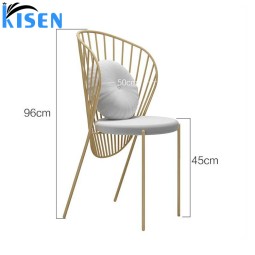 Kisen Modern Luxury Grey Color Nail Spa Customer Chair and Pedicure Stool Chairs with Wheels for Tech