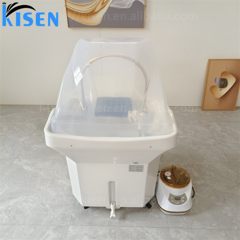 Kisen Barber Shop High Quality Shampoo Bed Massage Chair Hair Washing Shampoo Chair Complete Set of Sale Contemporary in Stock