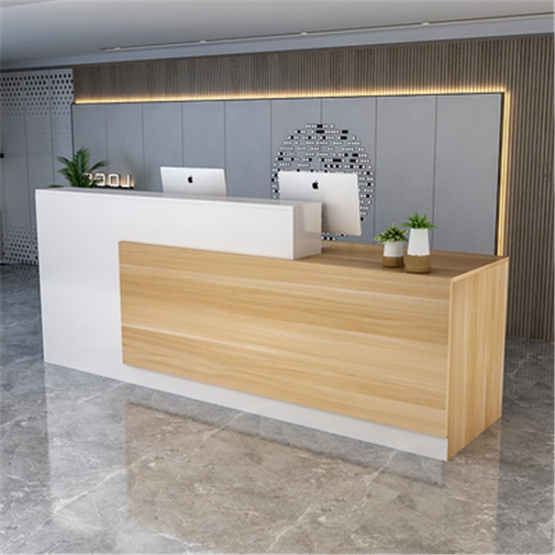 Kisen High End Europe Style Simple Design Durable Reception Desk Office Tanning Salon Reception Desks