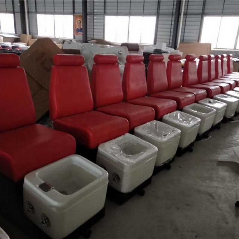 Salon Luxury Foot Pipeless Black Foot Spa Massage Pedicure Chair for Sale