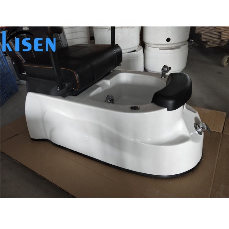 KISEN  White Pedicure Sink Bowls for Spa Massage Pedcure Chairs