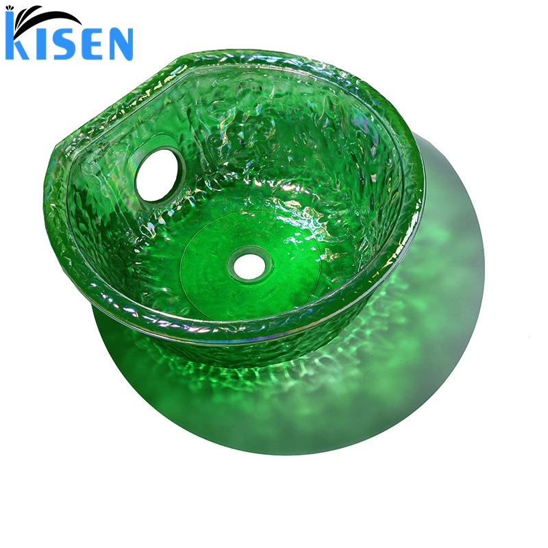 Kisen Beauty Salon Spa Furniture Foot Spa Massage Chair Pedicure Sink Glass Bowls Ready to Ship