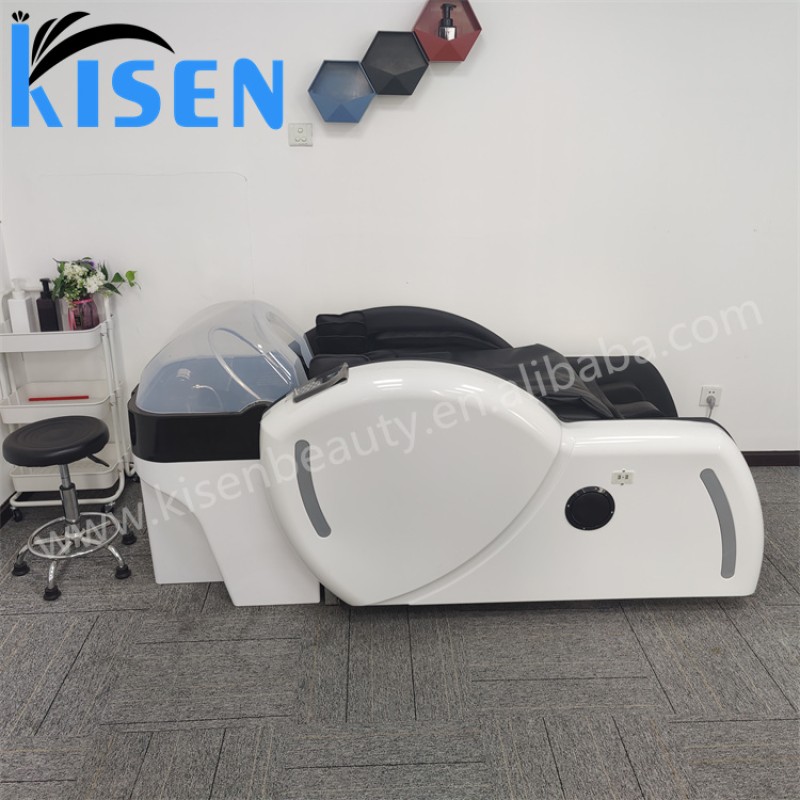 Kisen Hot Sale Luxury Head Spa Furniture Intelligent Newest Fashion Salon Massage Shampoo Chair Bed for Sale Manufacturer