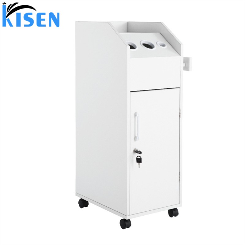 Kisen Good Salon Equipment Furniture Package Manicure Table Nail Desk Chair Throne Pedicure Chairs Clear Black Top Metal Wood