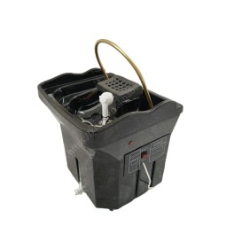 Kisen Hot Sale White Salon Washing Sink with Water tank and Water Heater No Plumbing for Beauty Bed Use