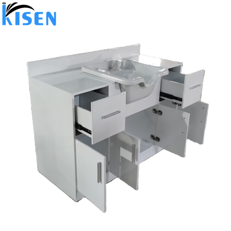 Hot Sale Luxury Hair Wash Basin Plastic Shampoo Sinks Basin Trays Salon Portable Shampoo Sink Hair Basin with Cabinet