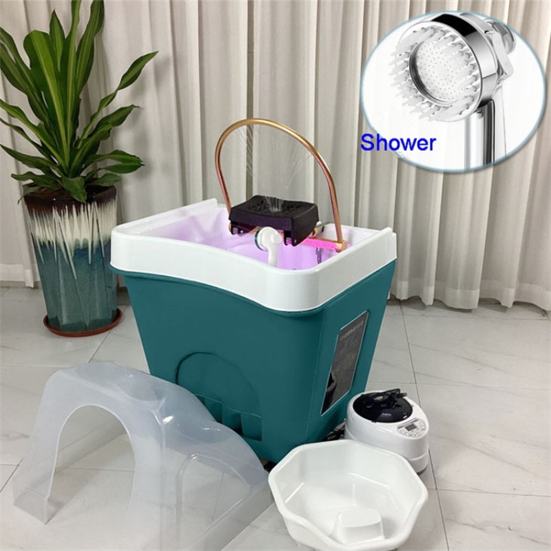 Portable Salon Basin Shampoo Sink Hair Washing Bed for Saloon Furniture Black Shampoo Basin Head Spa No Plumbing.