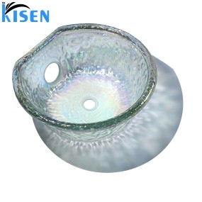 Kisen Beauty Salon Spa Furniture Foot Spa Massage Chair Pedicure Sink Glass Bowls Ready to Ship