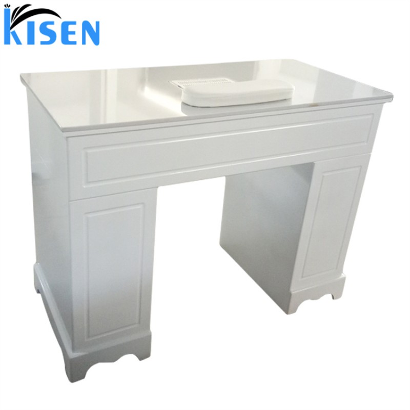 Kisen pink Nail Dryer Fan Table Manufacture of Nail Dryer Station with White Top for Customized Nail Drying Station Supplier