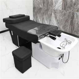 Kisen Hot Sale Hair Washing Gold Bed Salon Sink Shampoo Bowl Chair with One-stop Service for Beauty and Hair Spa Salon