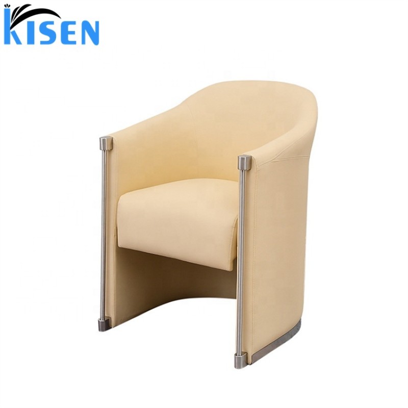 Kisen Hot Sale Salon Furniture Barbershop Hydraulic Grey Beige Black Barber Styling Armrest Chair with Stainless Steel Base