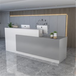 Kisen High End Europe Style Simple Design Durable Reception Desk Office Tanning Salon Reception Desks