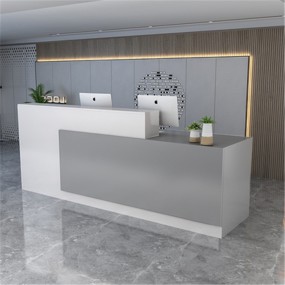 Kisen High End Europe Style Simple Design Durable Reception Desk Office Tanning Salon Reception Desks