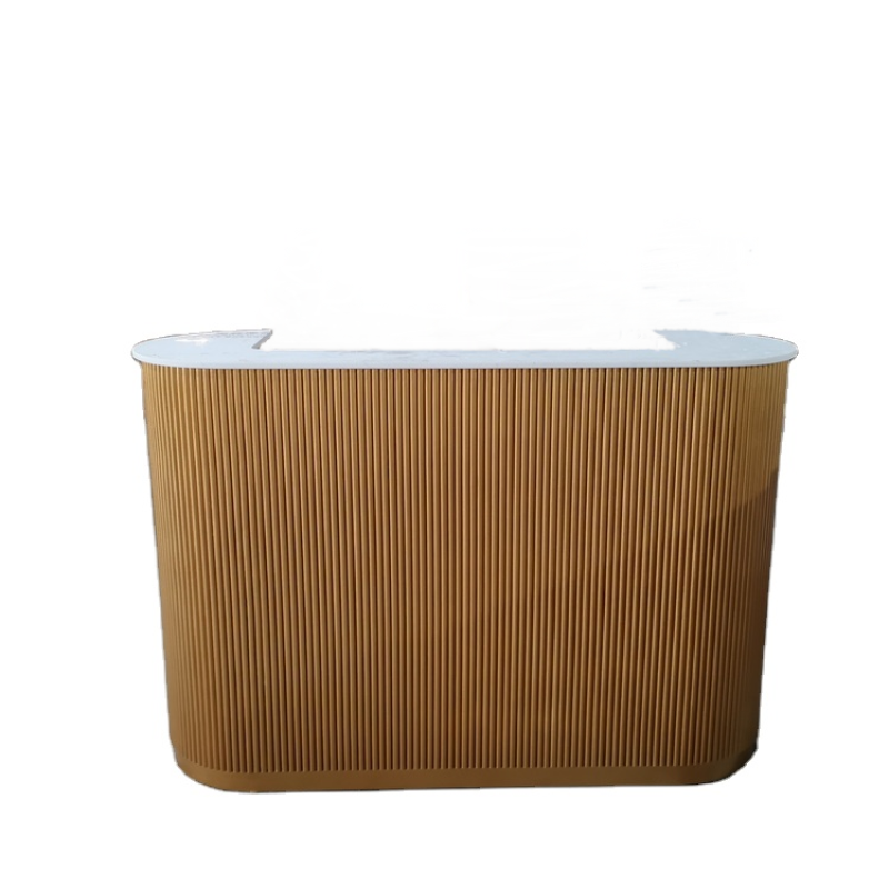 Kisen High End Europe Style Simple Design Durable Reception Desk Office Tanning Salon Reception Desks