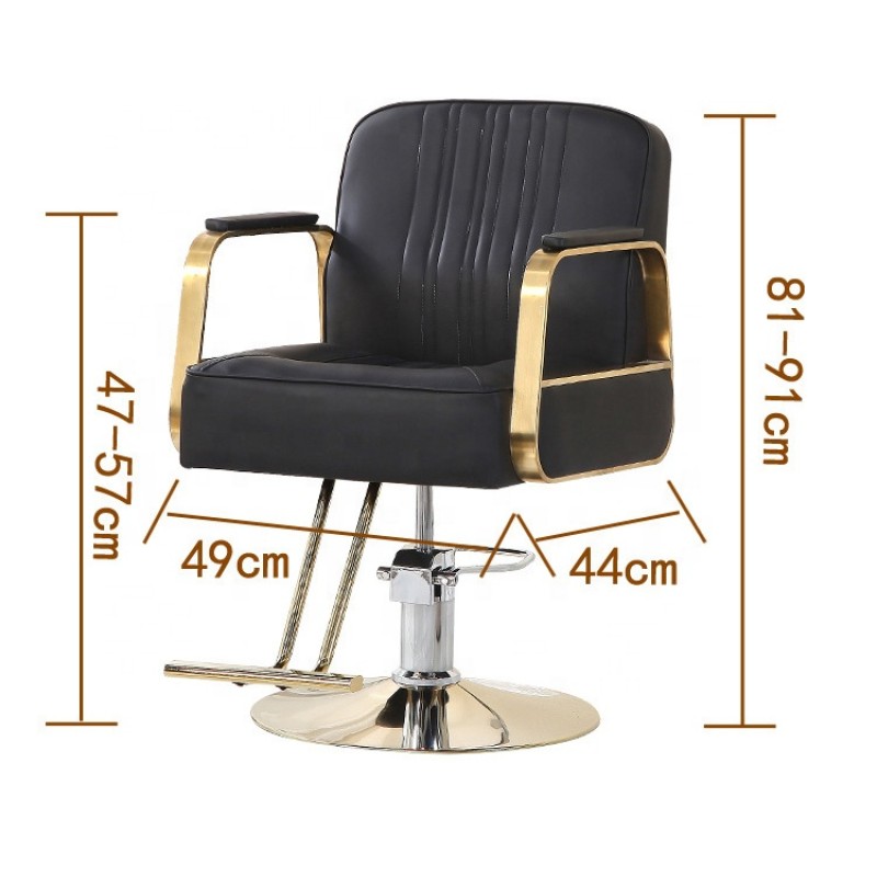 Kisen Wholesale Salon Chairs Furniture Hairdressing Salon Beauty Styling Optional Base and Color Barber Chair for Beauty Shop