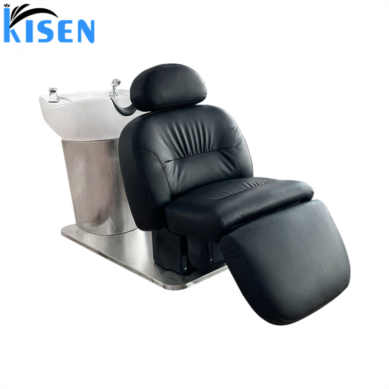 Kisen Beauty Salon Washing Shampoo Chair Sink Barber Salon Hair Intelligent Shampoo Massage Chair