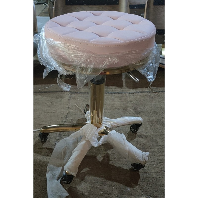 Kisen Popular Beauty Chair Hair Salon Hair Cutting Large Stool Barber Shop Chair Hair Salon Rotating Lift Round Stool