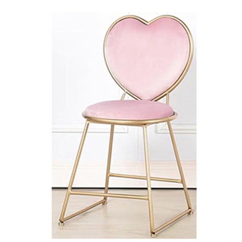 Kisen Good Quality Commercial Furniture Beauty and Hair Salon Shop Modern Red Black pink Customer Chair Stool for Nail Table