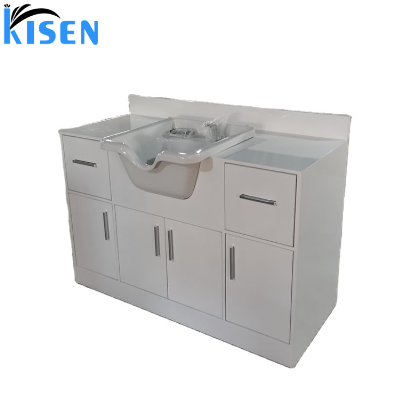Hot Sale Luxury Hair Wash Basin Plastic Shampoo Sinks Basin Trays Salon Portable Shampoo Sink Hair Basin with Cabinet