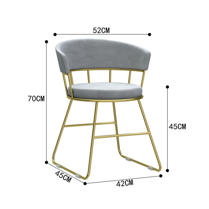 Kisen Modern Luxury Grey Color Nail Spa Customer Chair and Pedicure Stool Chairs with Wheels for Tech