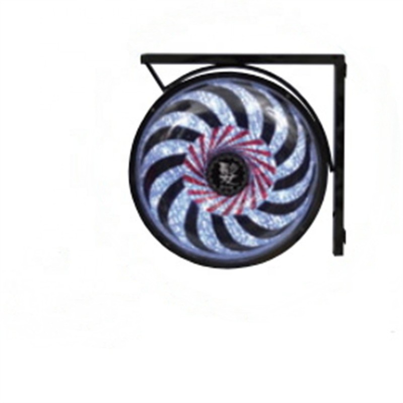 Kisen Hair Salon Furniture Mini Barber Shop Pole Barbers Shop Pavement Sign Light