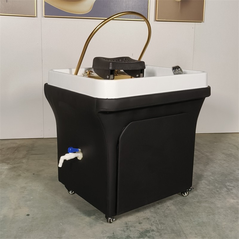 Kisen Factory Supply Barbershop Furniture Portable Durable Salon Shampoo Washing Unit with Fumigation Head Physiotherapy