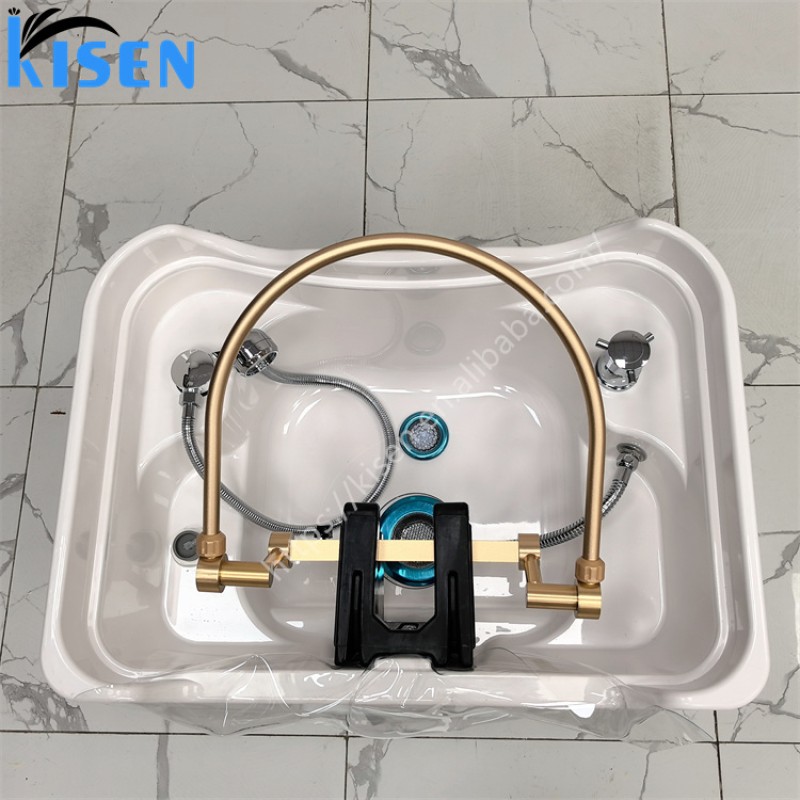 KISEN Newest Modern Water Tank Portable Shampoo Bed Washing Bowl Sink Hair Care and Styling Appliances for Beauty Salon Spa