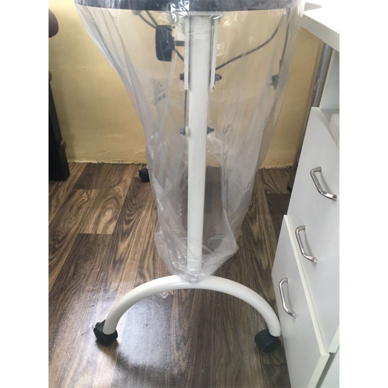 Kisen Hot Sale Small Salon Furniture White Color Cheap Nail Tech Table Portable Nail Desk Check Manicure Table