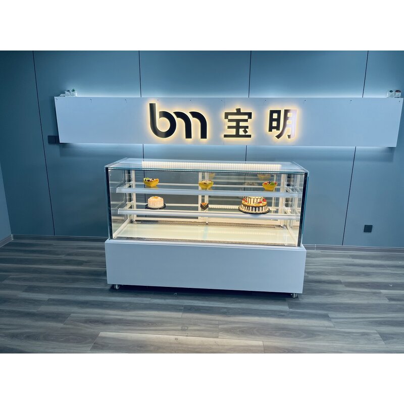 Sliding Glass Door Showcase Manufacturer - for Bakery Store