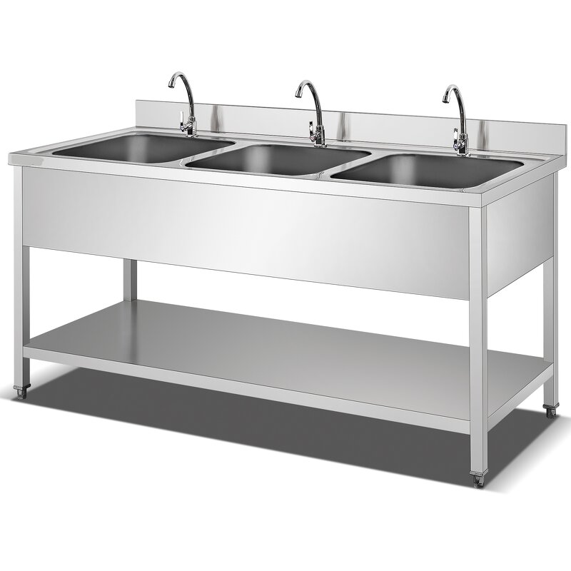 Kitchen Work Table Manufacturer - Stainless Steel with Shelf