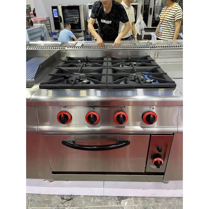 Gas Stove with Oven Manufacturer - 5 Burners for Kitchen