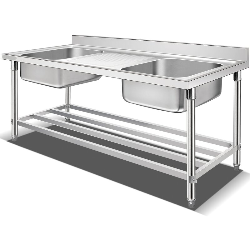 Commercial Kitchen Sink Supplier - Double Sink for Hotel