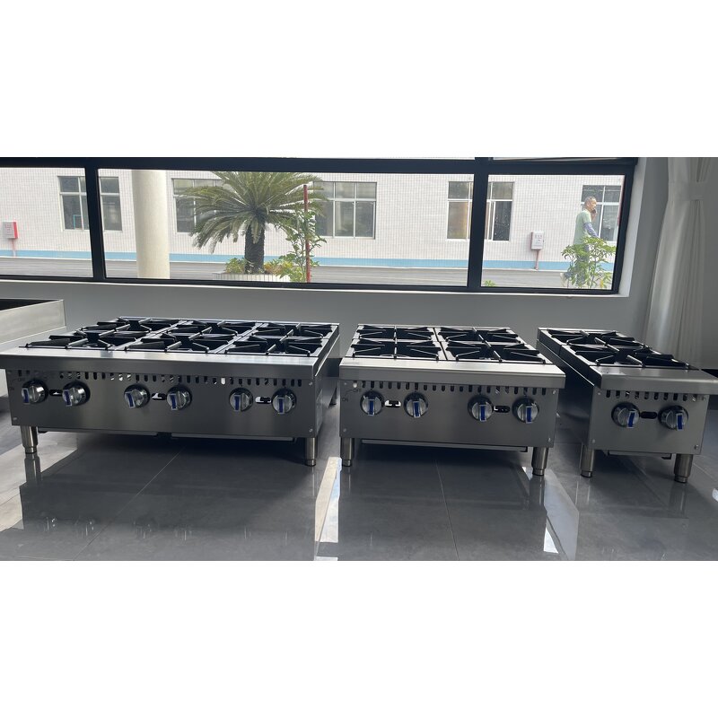 8 Burner Gas Stove Supplier - Commercial Kitchen for Hotel