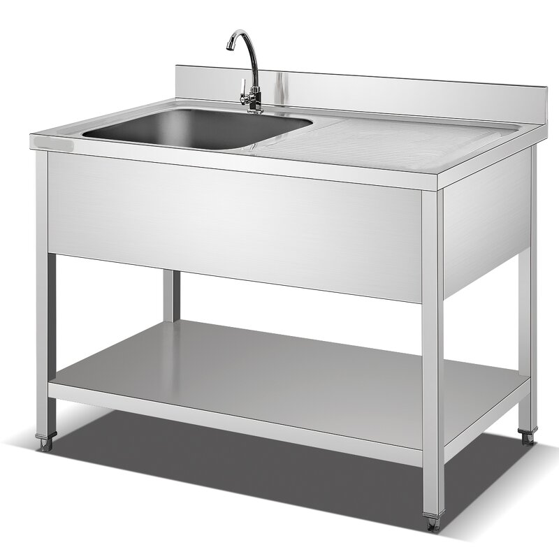 Kitchen Work Table Manufacturer - Stainless Steel with Shelf
