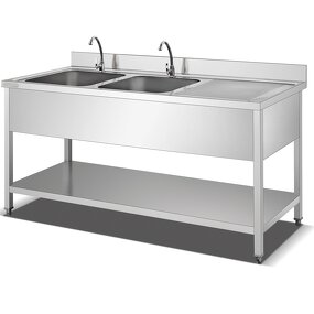Commercial Kitchen Sink Supplier - Double Sink for Hotel