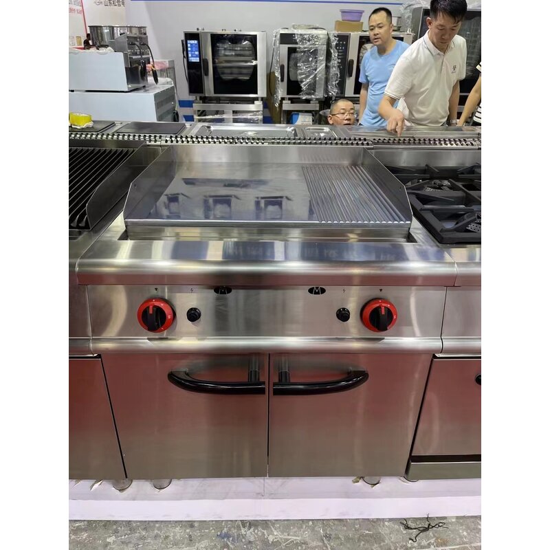 Gas Griddle Supplier - with Cabinet for Commercial Use