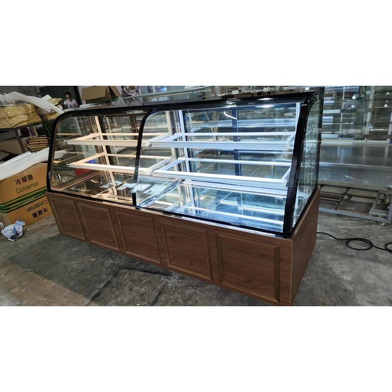 Square Cake Showcase Supplier - for Bakery Display