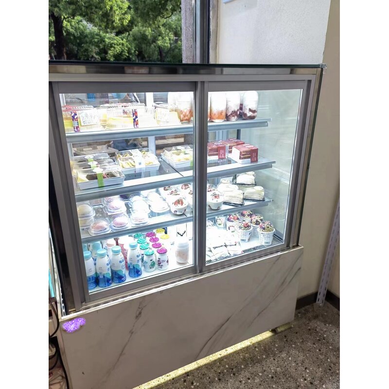 Square Cake Showcase Supplier - for Bakery Display