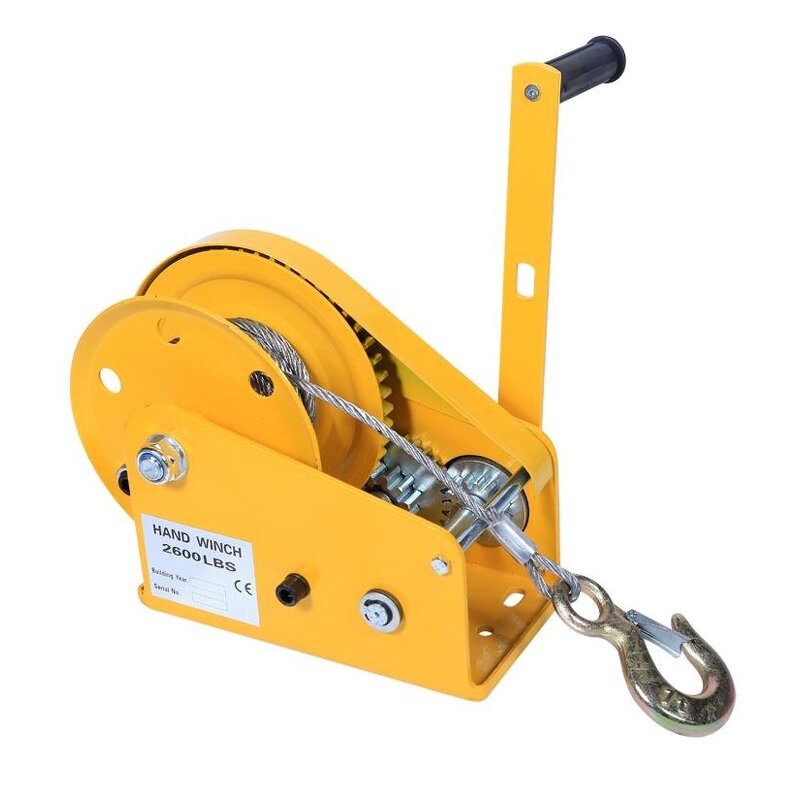 Worm Gear Winch Manufacturer - Self Locking Yellow Hand