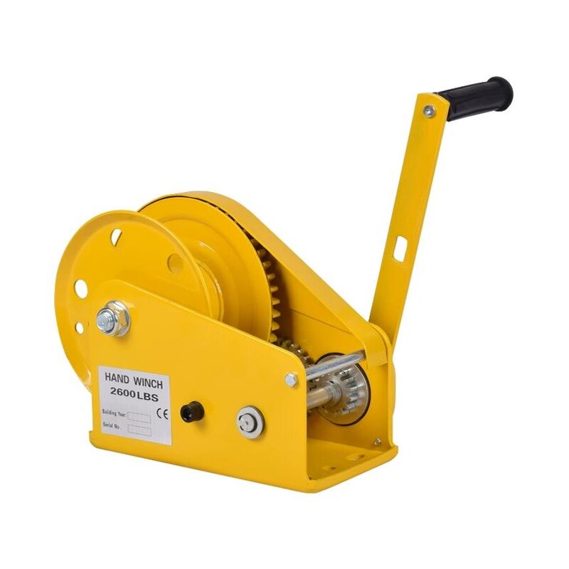 Worm Gear Winch Manufacturer - Self Locking Yellow Hand
