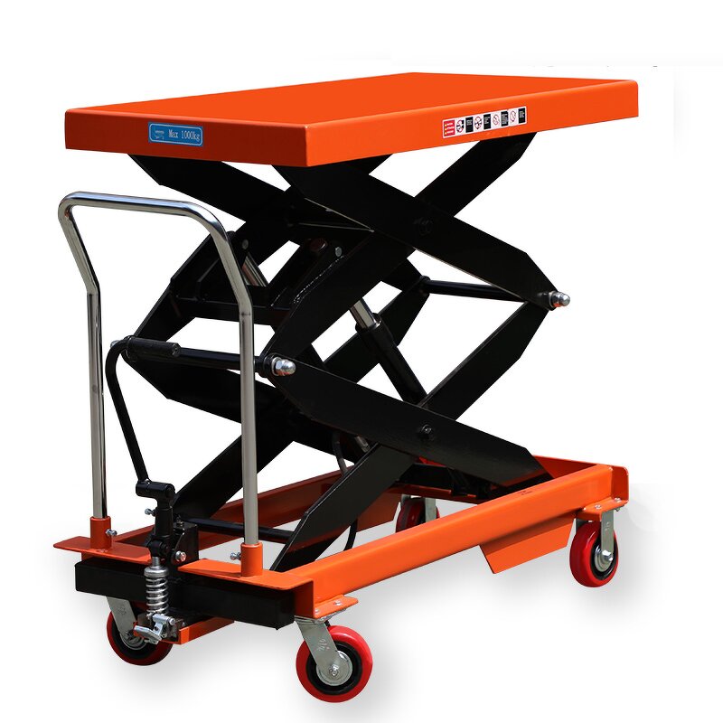 Manual Scissor Lift Table Supplier - 500kg Cart Mobile