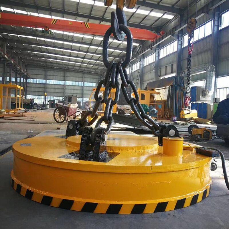 Electric Scraps Lifter Supplier - 1 Ton Round Steel Magnetic