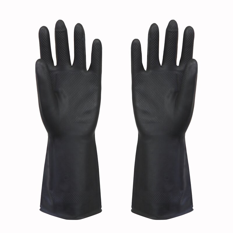 Nitrile Gloves Manufacturer - Robust Durable Black Enhanced Grip Work Gloves