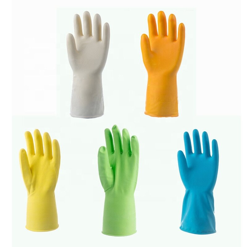 Kitchen Work Gloves Manufacturer - Long Sleeve Rubber Dishwashing Waterproof