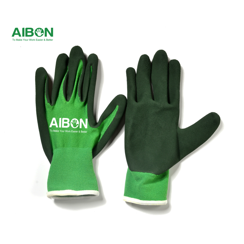 Work Gloves Manufacturer - Recycled Polyester Garden Foam Latex Coated