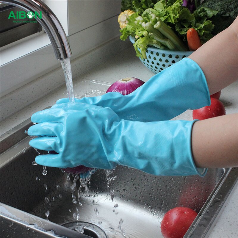 Work Gloves Manufacturer - Custom Mechanic Blue Grip Cotton Lined