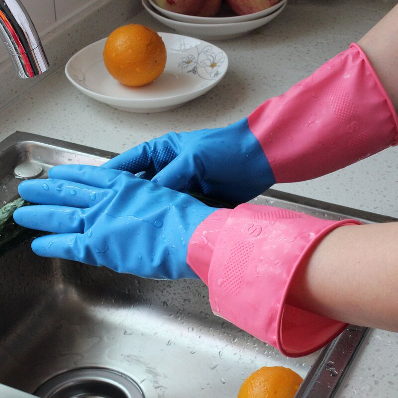 Latex Work Gloves Manufacturer - Heavy Weight Safety Elbow Length Gloves