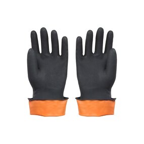 Industrial Rubber Gloves Manufacturer - Black Chemical Resistant Protective